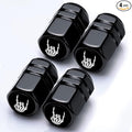 4Pack Skull Skeleton Hand Tire Valve Stem Cap Terror Car Accessories Aluminum Alloy Rust-Proof Universal Dust Covers Tire Air Cap for Car,Truck,SUV, Bike,Motorcycle Tires,Skull Gifts for Men Women