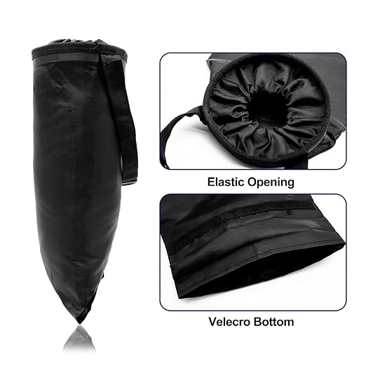 2 Pcs Car Trash Bag Car Trash Can Hanging Back Seat Car, Car Garbage Bag with Storage Pockets, Washable Eco-Friendly Car Garbage Can for Outdoor Traveling & Home Use (Black)