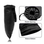 2 Pcs Car Trash Bag Car Trash Can Hanging Back Seat Car, Car Garbage Bag with Storage Pockets, Washable Eco-Friendly Car Garbage Can for Outdoor Traveling & Home Use (Black)