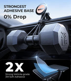 2025 Upgrade for MagSafe Car Mount [Strongest Dashboard Adhesive & 25N Magnetic] Cell Phone Holders for Your Car, 360° Adjustable Phone Holder Mount for All Smartphones & Vehicles