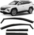 in-Channel Incredibly Durable Rain Guards for Hyundai Tucson 2022-2026, Original Window Deflectors, Vent Window Visors, Vent Deflector, 4 pcs. - 621037