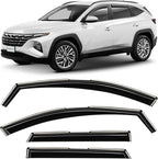 in-Channel Incredibly Durable Rain Guards for Hyundai Tucson 2022-2026, Original Window Deflectors, Vent Window Visors, Vent Deflector, 4 pcs. - 621037