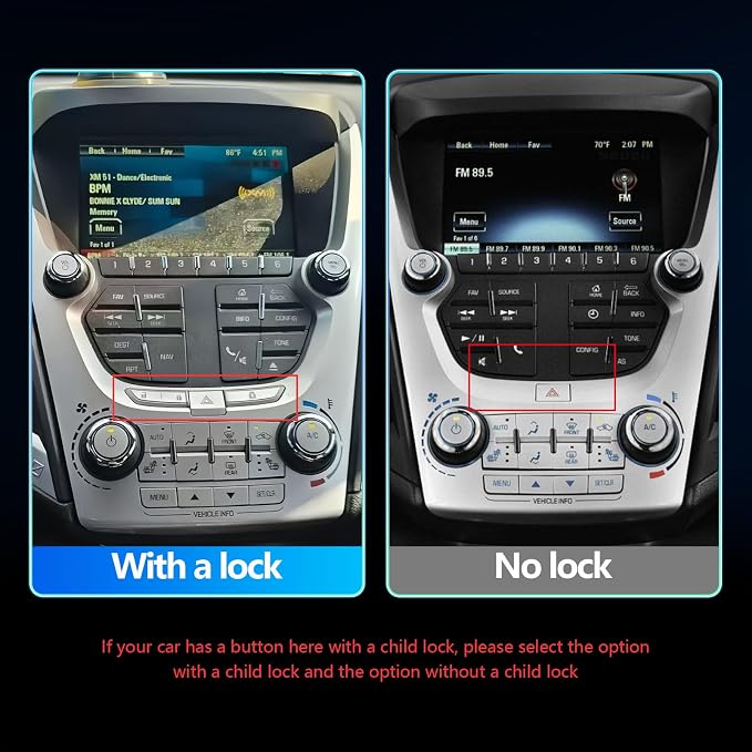 Android 12 Car Stereo, 10.1-inch HD Touchscreen, WiFi GPS Navigation Radio Player with Backup Camera for Chevrolet Equinox, GMC Terrain 2012-2017 (2+32G with Lock)