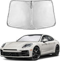 Windshield Sunshade Compatible for Porsche Panamera 2017-2022 2023 2024, Sun Visor for Front Windshield & Window Sun Shade Cover, UV Heat Blocker & Protector, Car Accessories
