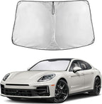 Windshield Sunshade Compatible for Porsche Panamera 2017-2022 2023 2024, Sun Visor for Front Windshield & Window Sun Shade Cover, UV Heat Blocker & Protector, Car Accessories