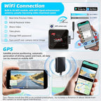 VSYSTO Dual 2K Motorcycle Dash Camera, 5G WiFi High Speed Video Download, Parking Monitoring, Starlight Night Vision Front and Rear Cameras, GPS, LED Light Wired Controller