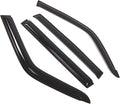 WD2-438 Dark Smoke 4 Pcs Set Window Visor (Outside Mount) Deflector Rain Guard Compatible with 1996-2000 Toyota RAV4