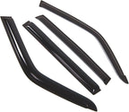 WD2-438 Dark Smoke 4 Pcs Set Window Visor (Outside Mount) Deflector Rain Guard Compatible with 1996-2000 Toyota RAV4