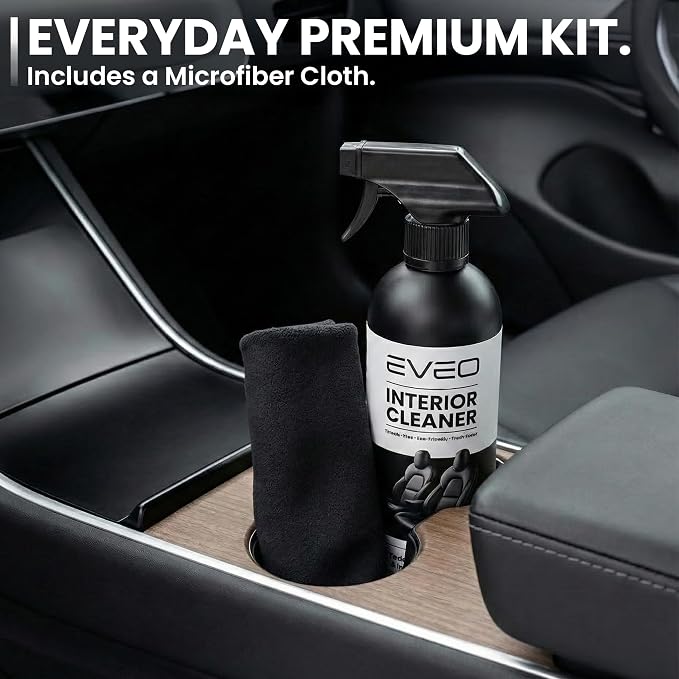 TESLA Interior Cleaner Kit - (16oz) Tesla Model Y Juniper Accessories & Tesla Model 3 Accessories | Tesla Seat Cleaner, Car Interior Cleaner - Car Leather Cleaning | Tesla Model S 3 X Y 2026