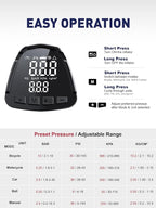 Portable Tire Inflator for Car, 20V/12V Dual-Power & Max 150 PSI Design | Car Portable Air Compressor, Digital Tire Inflator with Gauge, Smart Auto-Stop & Fast Inflation for Cars, Motorcycles, Bikes