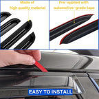 Window Rain Guards Visors for 2008-2017 Honda Accord, Out-Channel Window Vent Wind Deflectors Shades for 08-17 Accord