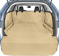 SUV Cargo Liner for Dogs with Side Flaps, Large (54" x 93") Water Resistant Trunk Cover, Non-Slip Pet Area Protector with Bumper Flap, Universal Fit for SUVs Sedans Vans, Khaki