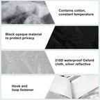 Silver RV Windshield Cover for Ford Transit 2015-2026 | Fits Transit 150 250 350 350HD, Hail Protector, Waterproof Snow Cover