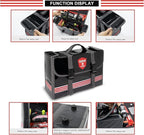 Car Emergency Kit (126 Piece)，Gift for Father Women Friend, Premium Roadside Assistance Essentials with Jumper Cables Tow Rope- Ideal Auto Road Safety Kit for Truck, RV