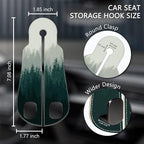 2PCS Car Seat Back Storage Headrest Hooks, Forest Trees Purse Holder Bags Hanger, PU Leather Double Metal Hook for Backseat Organizer, Women Car Accessories Organization