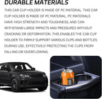 Car Cup Holder Expander, Adjustable Vehicle Energy Drink Holder Insert with Adaptive Clamping Arm Automotive Cups Holders Adapter for Car Slim Cans, Bottle Water Cups, Adhesive Drink Storage Rack
