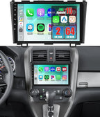 Android 15 Car Stereo for Honda CRV 2007 2008 2009 2010 2011, 9 Inch Touch Screen Wireless CarPlay & Android Auto, Bluetooth, 2GB+64GB, WiFi, GPS Navi, FM/RDS, EQ, 26UI, AHD Rear Camera