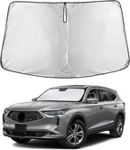Windshield Sunshade Compatible for Acura MDX 2021-2024 2025 2026, Sun Visor for Front Windshield & Window Sun Shade Cover, UV Heat Blocker & Protector, Car Accessories
