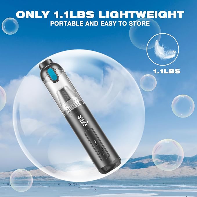 Airflex Go Cordless Car Vacuum 16000Pa, 4-in-1 Handheld Vacuum with Air Duster & Inflator, Portable Mini Vac for Car Detailing, Pet Hair, Keyboard Cleaning (Black)