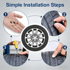 60 PCS Tire Repair Rubber Nails, Spiral Rubber Screw Tire Plug Kit for Tubeless Tires, Quick Self-Service Puncture Repair Tool for Cars, Trucks, Motorcycles, Tractors (60PCS)