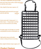 Rigid MOLLE Panel for Vehicle Seat Back Organizer Aluminum Alloy Plate for Auto Modular Storage Patrol Car Tactical Gear EDC Pouch Holder Holster Bag Rack Mount Platform