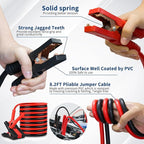 Car Emergency Kit with Jumper Cables, Car Roadside Emergency Kit, First Aid Kit, Tow Strap & Tool Set – Roadside Safety Kit for Cars, Trucks & SUVs
