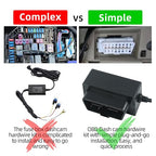 Dash Cam Hardwire Kit，OBD Power Cable for Dash Camera ，USB Type C Adapter Hardwire Charger Cable for Dashcam with Low Voltage Protection(11.6V Auto-cutoff ) 24h Parking Mode for Dashcam,GPS ,Radar