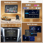 [4+64G] Android 15 Carplay Stereo Double Din, 9'' in-Cell Touch Screen Radio Wireless Carplay Android Auto 5G WiFi Car Stereo Bluetooth 5.0 Mirror Link GPS SWC FM/RDS/EQ, AHD Backup Camera+Mic | Wireless Carplay Android Auto, Bluetooth GPS Mirro...