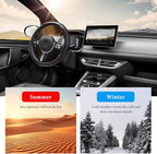 Car Steering Wheel Cover, 15 Inch Anti-Slip Stretch Leather Steering Wheel Protector, Comfortable Breathable Sporty Steering Wheel Cover for Women Men, Car Accessories (Black)