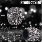 4PCS Bling Crystal Diamond Tire Stem Valve Caps, Dustproof Car Wheel Tire Valve Caps Universal Tire Valve Stem Covers for Cars, SUV, Trucks, Bikes, Motorcycles, Bicycles (Gray)