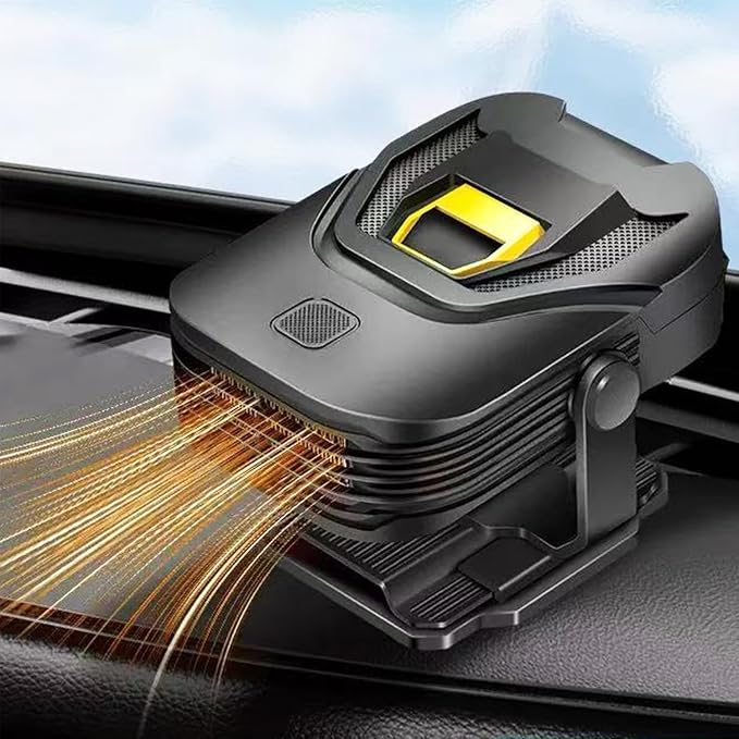 Car Heater,Upgraded 12V Portable Car Heater & Defroster – Fast Heating & Cooling Fan,with 360° Swivel Base Plug-in Auto Heater for Windshield & Interior – Great for sedans,SUVs,trucks,and RVs