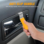 11PCS Trim Removal Tool Kit, Metal & Nylon Pry Tools Set for Car Door Panel, Dashboard, Audio, Clips, Fastener Remover w/Storage Box – Yellow