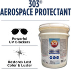 Aerospace Protectant Spray, UV Protection, Repels Dust, Dirt, & Staining, Matte Finish, Restores Like-New Appearance, Outdoor Cleaning Supplies 5 Gallons