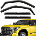 Extra Durable Window Deflectors in-Channel Window Visors Rain Guards Fit for Toyota Tundra 2022-2026 CrewMax, Sun Visors, Wind Vent for Shades, Exterior Car Accessories - 4 pcs. AG0915