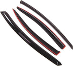 WD2-089 Dark Smoke 4 Pcs Set Window Visor (Outside Mount) Deflector Rain Guard Compatible with 1998-2004 Chrysler Concorde