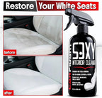Tesla Interior Cleaner - White Seat & Stain Remover for Model 3, Y, X, S - Safe on Vegan Leather - Removes Dirt, Oils & Light Stains - No Residue - Light Citrus Scent - 16oz Kit