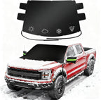 2026 Upgrade Car Windshield Cover for Ice and Snow, Windshield Snow Cover for Snow & Frost Protection – 600D Heavy Duty Magnetic Protector for Winter, Fits Camper RVs, Full-Size Vans, XX-Large