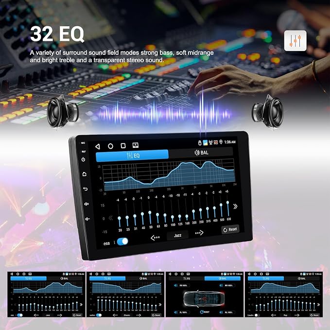 4G+64G Android 15 Car Radio for Ford Fusion 2013 2014 2015 2016, 9 Inch 1280 * 720 Touch Screen Car Stereo with Wireless CarPlay Android Auto Bluetooth 5.0 32EQ FM GPS Navigation Backup Camera