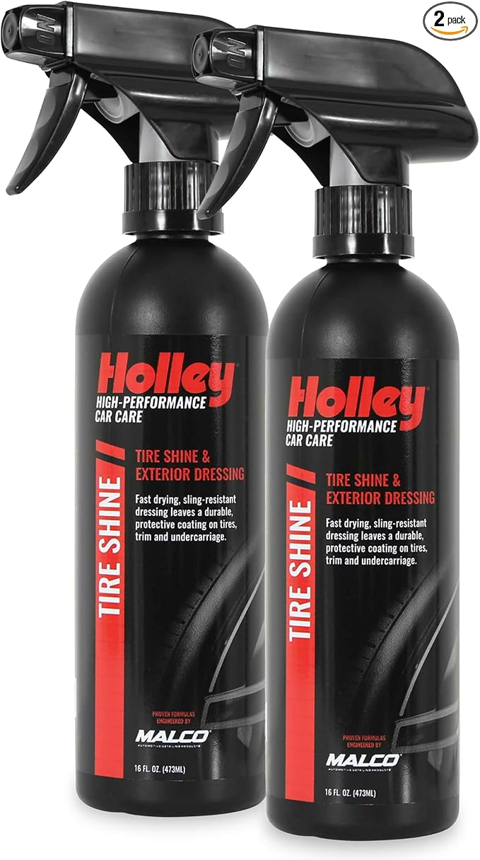 Tire Shine - Tire Shine & Exterior Dressing - High-Performance Car Care, Spray On for Shine that Protects - Fast Drying Formula for Tires, Trim, and Undercarriage - 16 oz. (2 Pack)