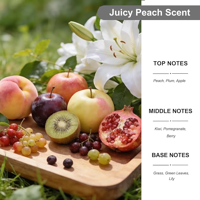 2-Pack Car Air Fresheners, Car Deodorizer, Juicy Peach Air Freshener Long Lasting Hanging Car Air Freshener for Men and Women, Car Scent Diffuser by