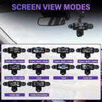 5 Channel Dash Cam 360°Wide Angle Dash Camera for Cars 1080P with Loop Recording Night Vision Reversing Help 3.16-inch Dash Cam Front and Rear