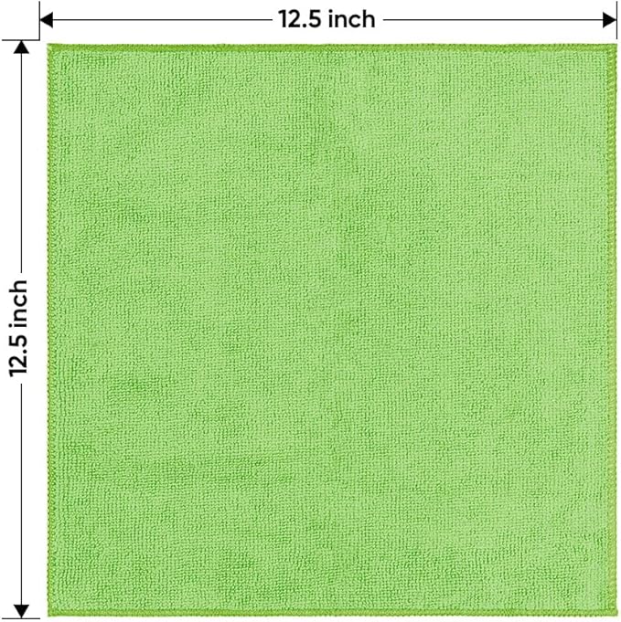 Microfiber Cleaning Cloth 150 Pack, 12.5 x 12.5 inch Microfiber Towels for Cars, Ultra Absorbent Car Washing Cloth, Lint Streak Free Cleaning Rags for Car, Kitchen, and Window, Multicolor