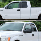 Side Window Visors rain Guards Vent Deflectors Compatible with Ford F-150 Super/Extended Cab 2004-2014, Vent Deflector Window Rain Guard Sun Shade Visors, Truck Accessories 4PCS 94738