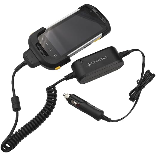 Vehicle Car Charger Cable for Zebra TC70, TC75, TC72, and TC77 Barcode Scanners; Replaces CHG-TC7X-CLA1-01