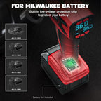Tire Inflator Air Compressor Compatible with Milwaukee 18V Battery, 160 PSI Cordless Portable Electric Air Pump 2026 Bigger LCD Digital Pressure Gauge for Car, Bike, Sport Ball (Tool Only)