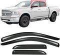 Tape On Window Visors Rain Guards Deflectors for 2009-2018 Ram 1500 Crew/Mega Cab/Full-Size Cab, Side Vent Visors Shades for 2010-2025 Ram 2500 & 3500, 2019-2025 Ram 1500 Classic Body Models Only