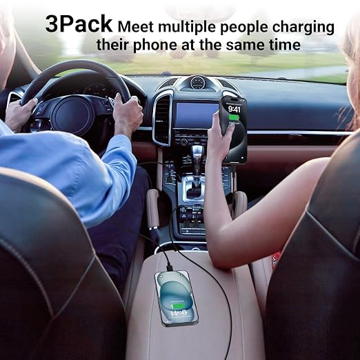 Car CarPlay Cable for iPhone 17, 16, 15 USB C Charger Cord, 3-Pack 3FT USB A to USB C Charging Cable for Apple iPhone 17/17 Pro/Air/16e/16/15 Pro Max/Plus Cord, for iPad Pro/Air,Black