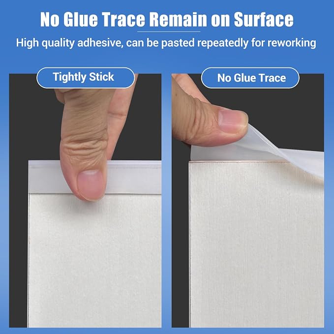 Rubber Edge Trim, Self-Adhesive U Channel Edge Trim, Edge Protector for Plywood and Wood, Peel and Stick U Shaped Edge Banding, Silicone Rubber Material, Clear, Fit 1-1/2"(38mm)