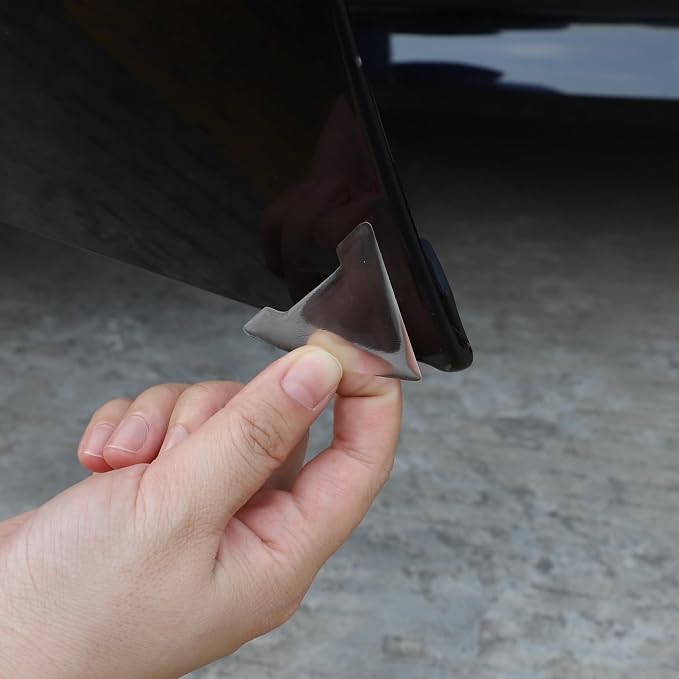 4 Pcs Car Door Edge Guards Door Anti-Collision Strip Anti-Rub Trim Clear Accessories Door Corner Bumper Protector Anti-Scratch Universal for All Cars SUV (V-White Clear)