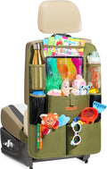 Car Organizers and Storage, Upgraded Car Seat Organizer with 11-inch Touch Screen Tablet Holder, Backseat Car Organizer with 8 Pockets, Car Seat Protector Road Trip Essentials for Kids